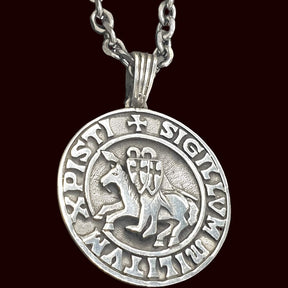 Knights Templar Cross Pendant, Silver, 4 x 3 cm, 11 g, Art. 297 - Bricks Masons
