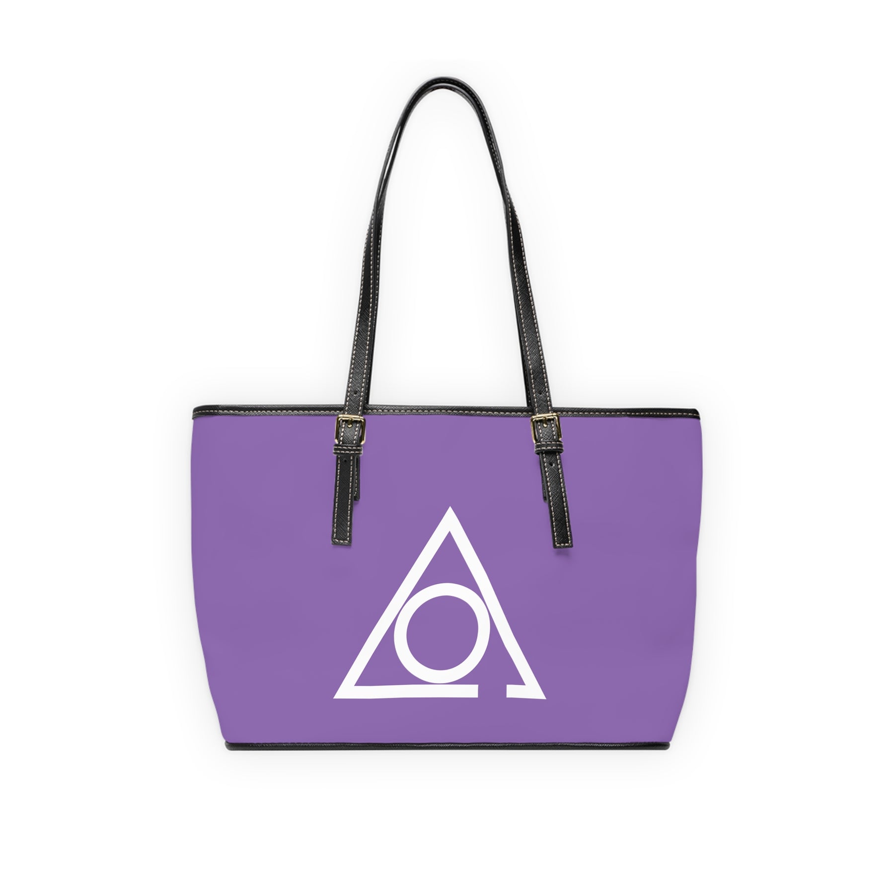 LOCOP Handbag - Purple PU Leather Adjustable Handles - Bricks Masons