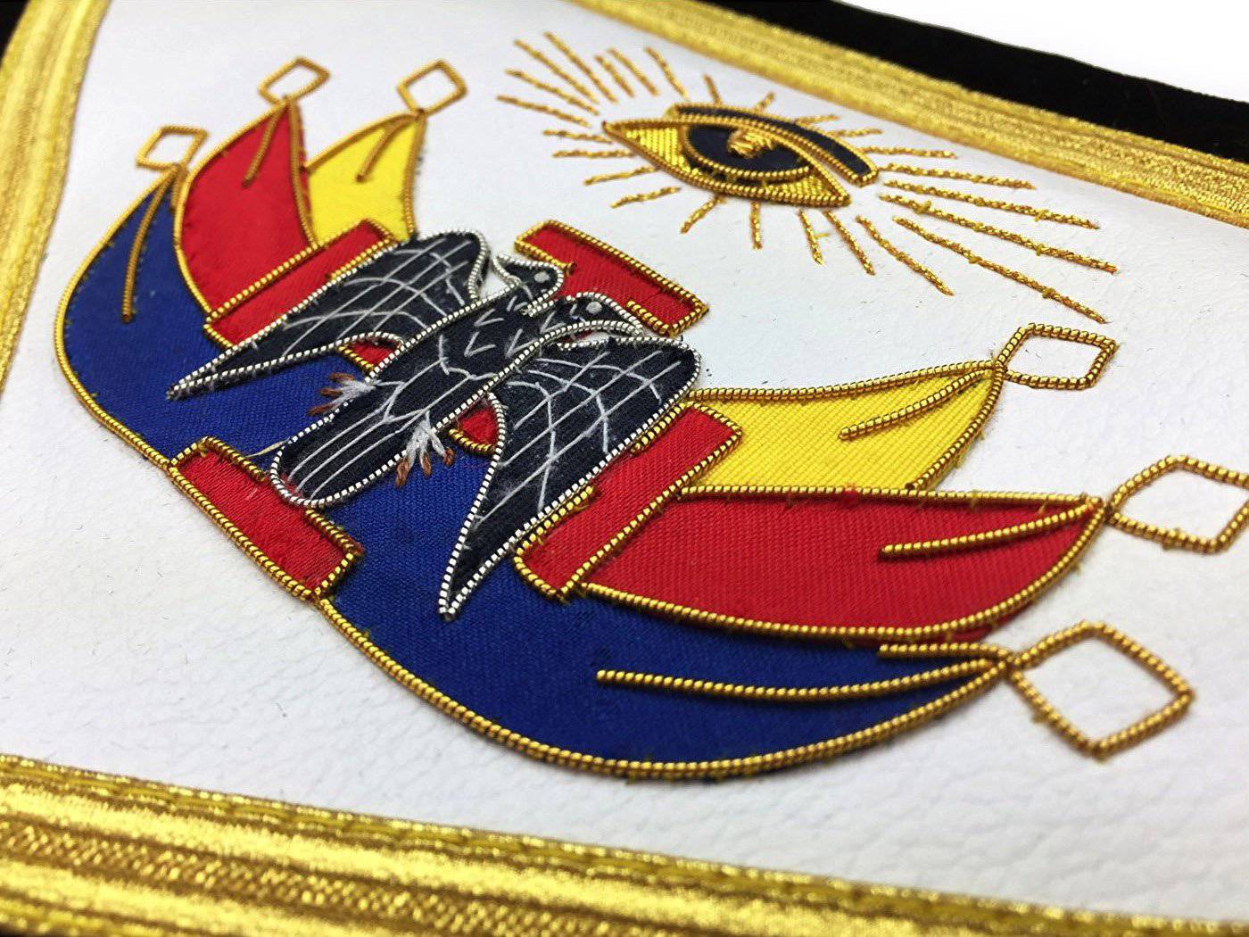 32nd Degree Scottish Rite Apron - Black Velvet - Bricks Masons