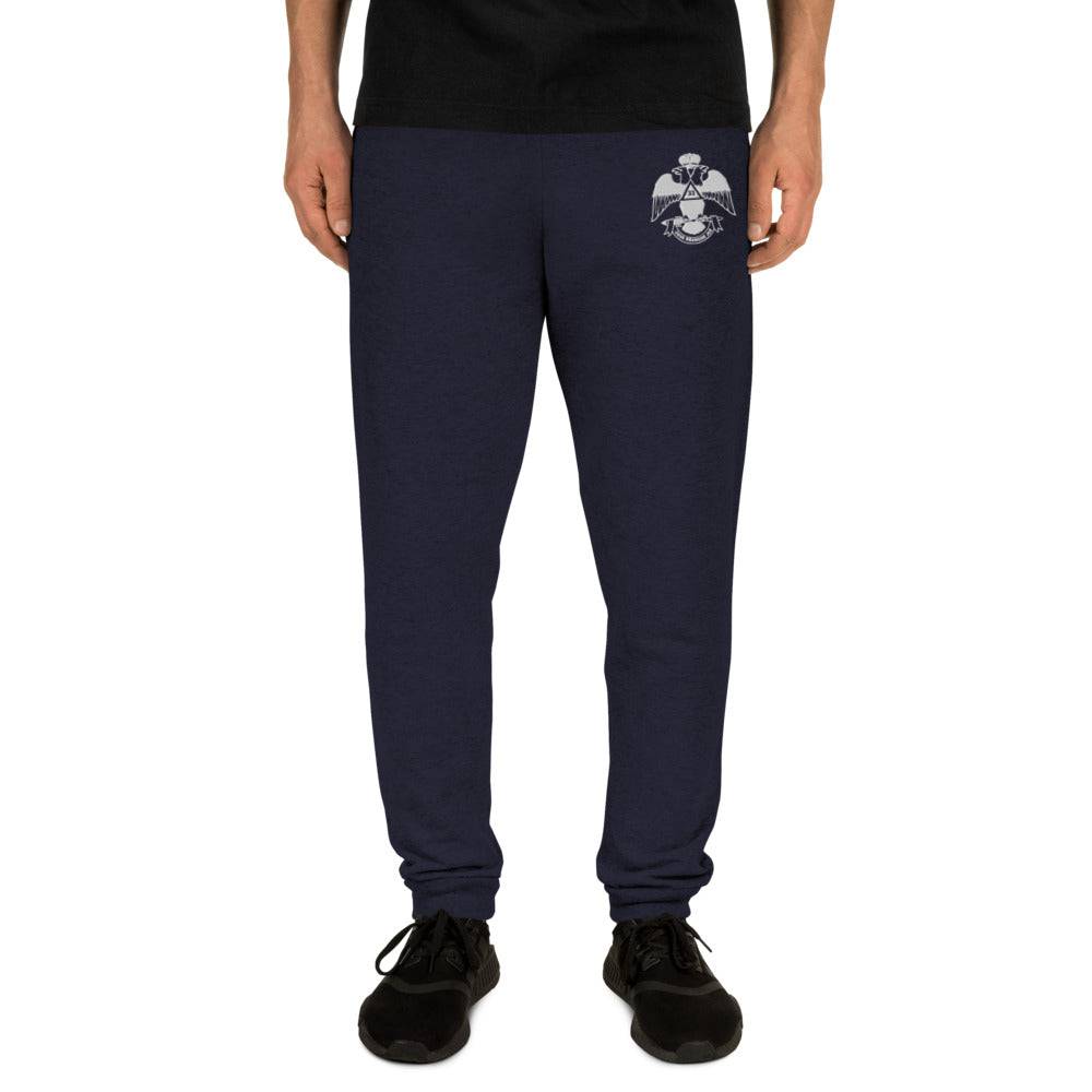 33rd Degree Scottish Rite Jogger - Wings Down Embroidery - Bricks Masons