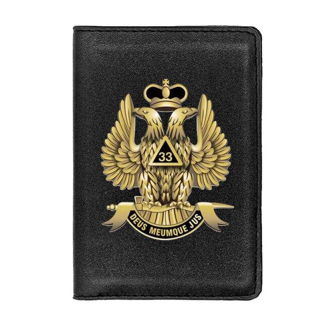 33rd Degree Scottish Rite Wallet - Brown & Black - Bricks Masons