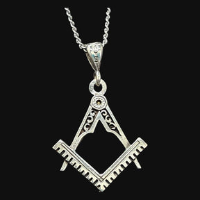 Masonic Entered Apprentice Degree Pendant in 925 Silver 2.5 cm 4.5 gr Art 34 - Bricks Masons