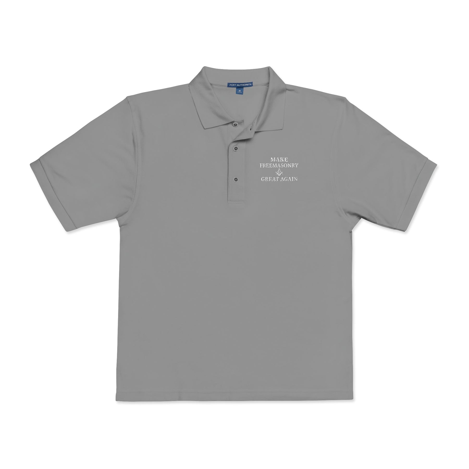 Master Mason Blue Lodge Polo Shirt - Embroidered Make Freemasonry Great Again - Bricks Masons