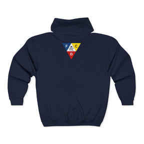 Knights of Pythias Hoodie - Zip Up Jacket Two-Side Embroidery - Bricks Masons
