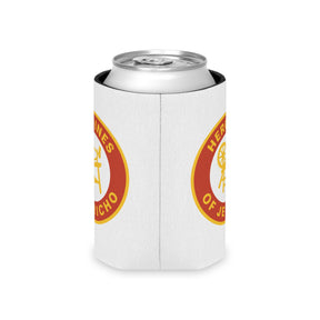 Heroines of Jericho Can Cooler - Red & Yellow Polyester Exterior - Bricks Masons