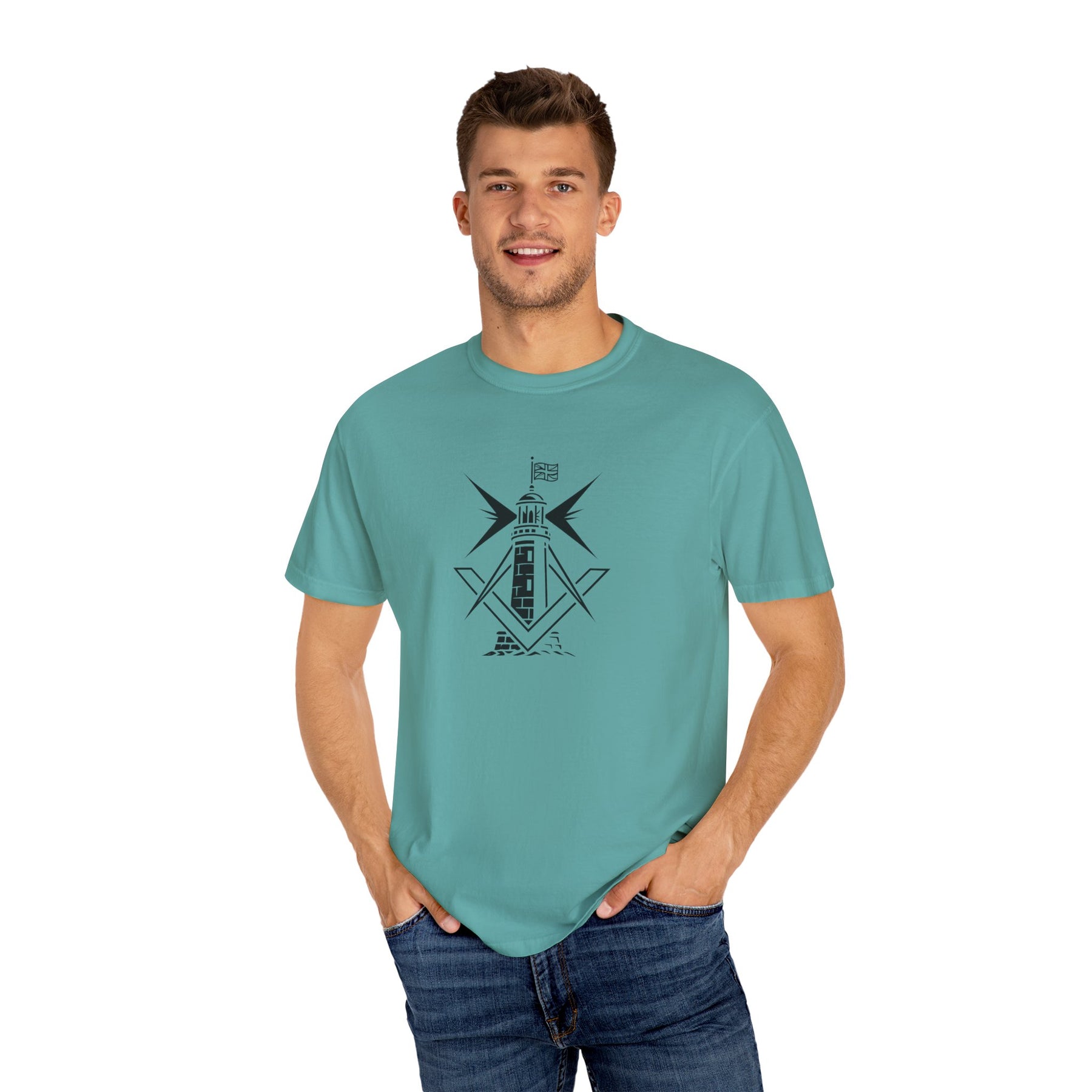 Master Mason Craft T-Shirt - United Kingdom Beacon of Brotherhood - Bricks Masons