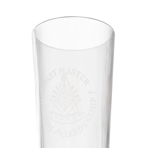Past Master Blue Lodge Pint Glass - Wisdom Leadership S&C Quadrant Sun Emblem - Bricks Masons