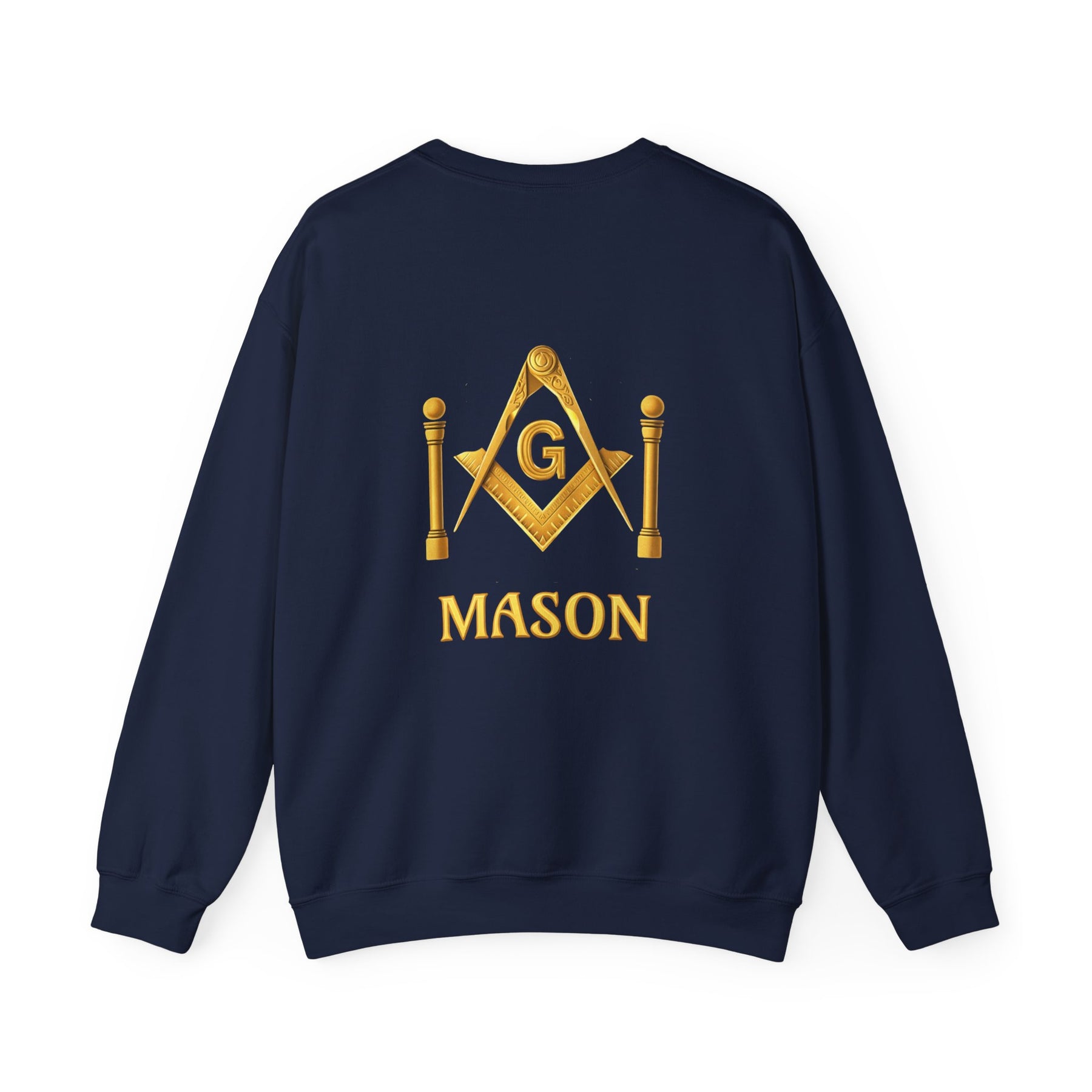 Master Mason Blue Lodge Sweatshirt - Mason S&amp;C G mit zwei Säulen