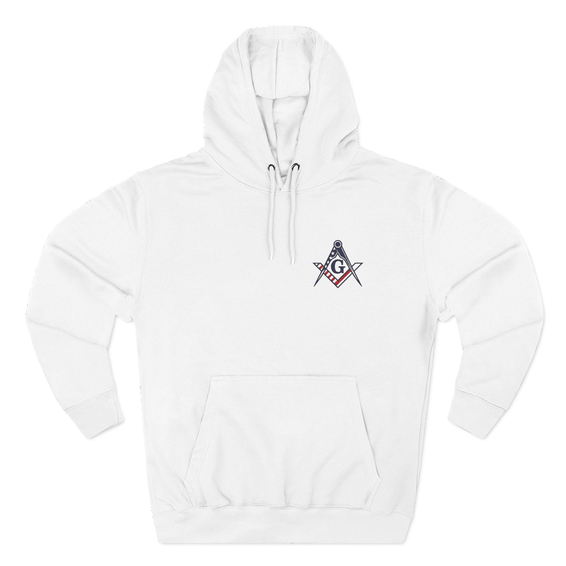 Master Mason Blue Lodge Hoodie - Front Stitch Design - Bricks Masons