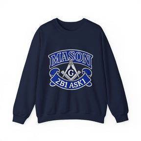 Master Mason Blue Lodge Sweatshirt - 2B1 ASK1 Square & Compass G