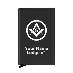 Master Mason Blue Lodge Credit Card Holder - Various Colors - Bricks Masons