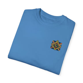 Master Mason Craft T-Shirt - United Kingdom Mason Garment-Dyed Tee - Bricks Masons