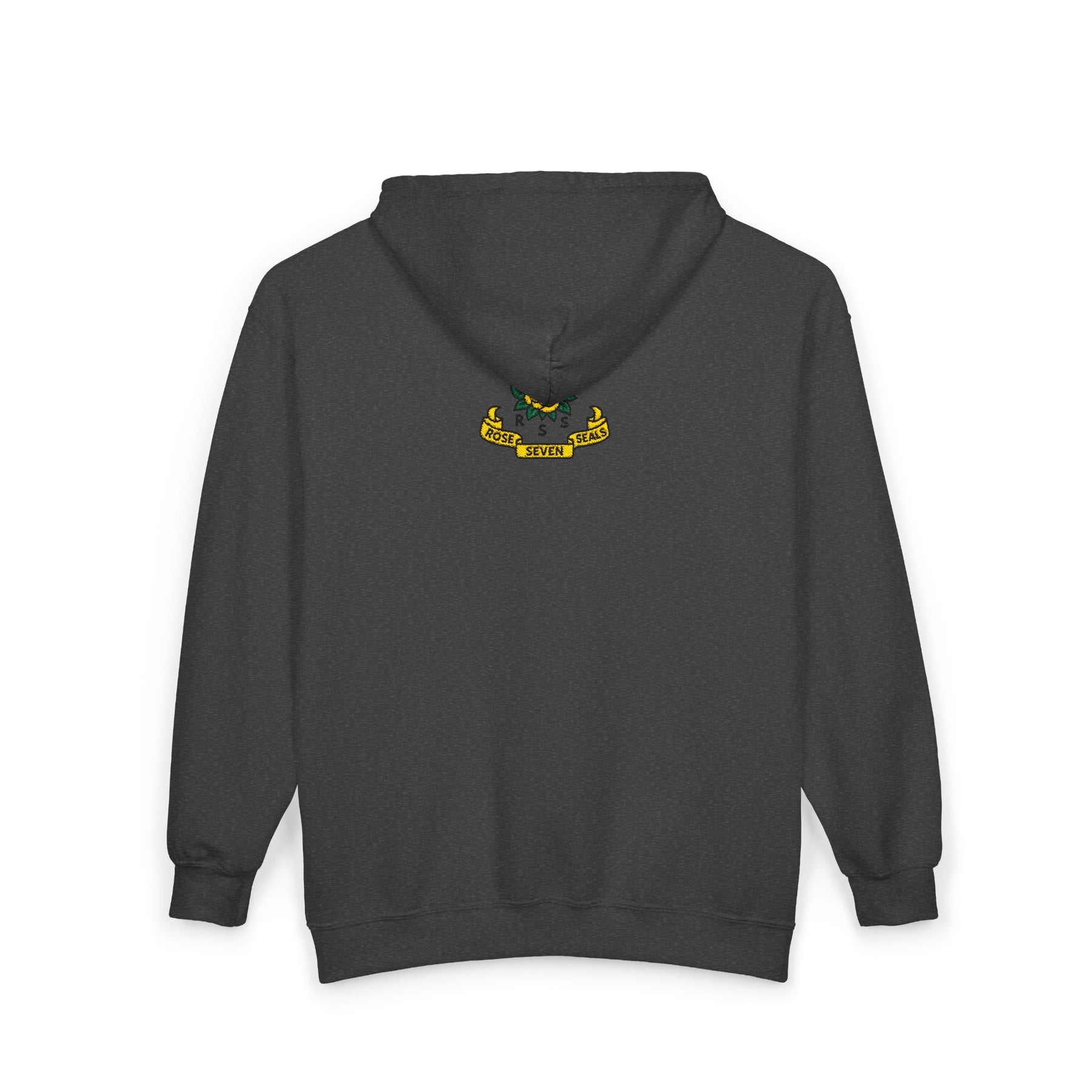 Rose of Seven Seals Hoodie - Zip Up Jacket Chest and Back Embroidery - Bricks Masons