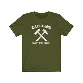 Masonic T-Shirt - Hiram & Bros Various Colors - Bricks Masons