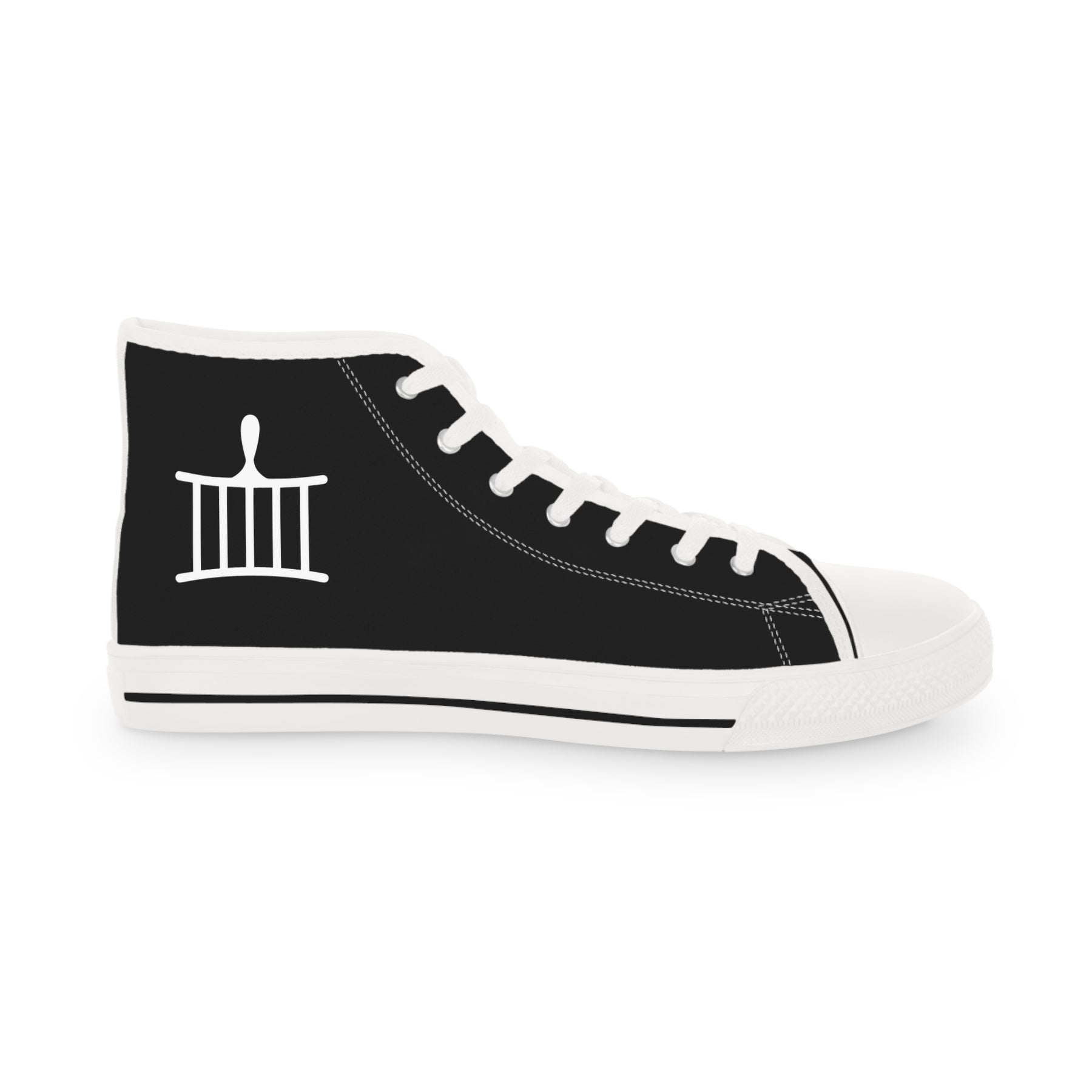 St. Lawrence the Martyr Sneaker - High Top Black & White - Bricks Masons
