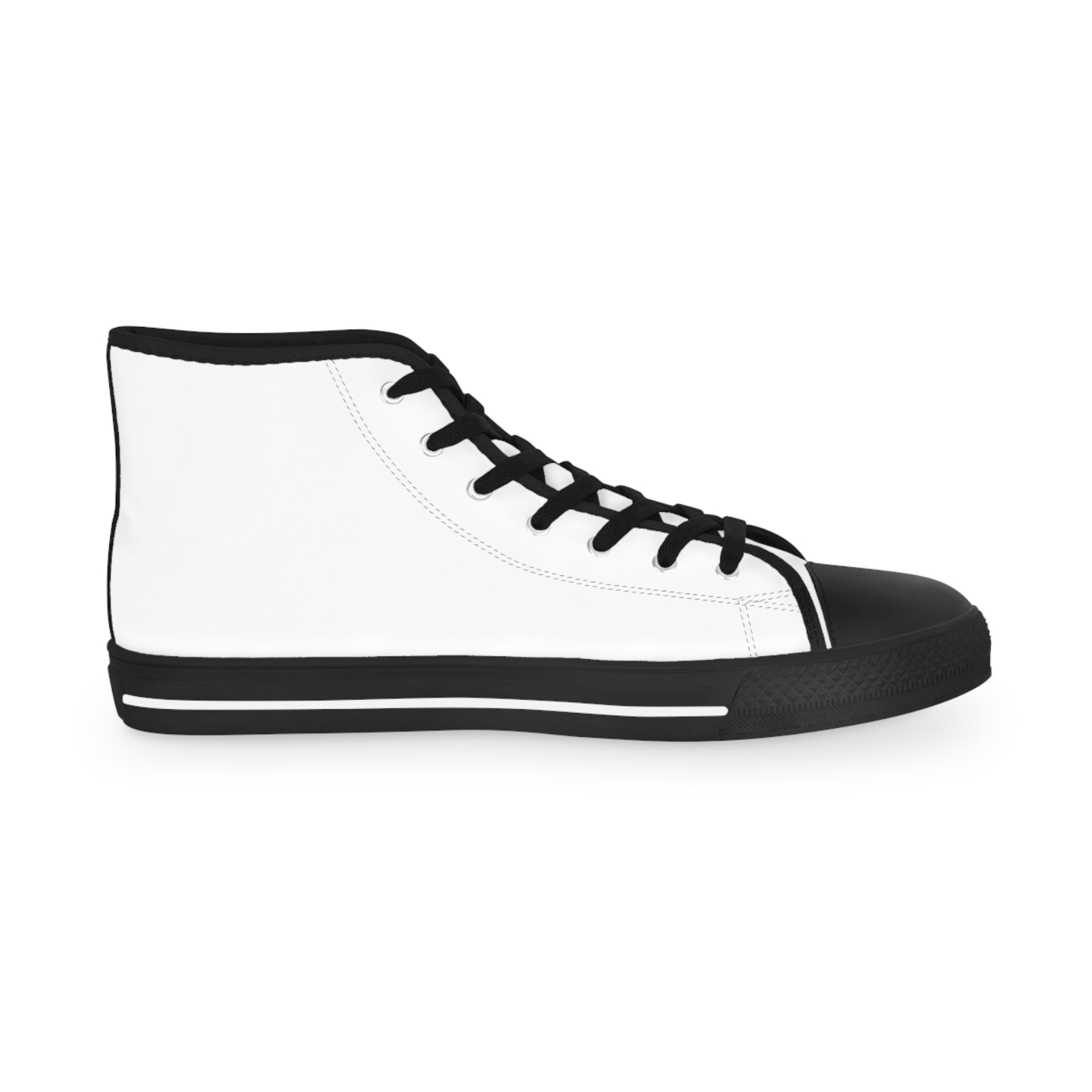 LOCOP Sneaker - High Top Black & White Purple Emblem - Bricks Masons