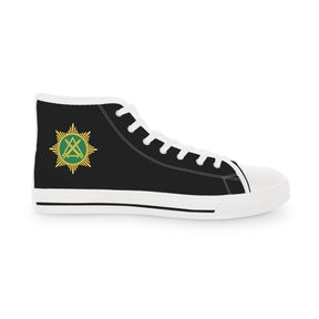 Knight Masons Sneaker - High Top Black & White - Bricks Masons