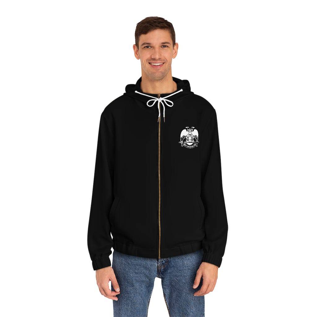 32nd Degree Scottish Rite Hoodie - Wings Down Black