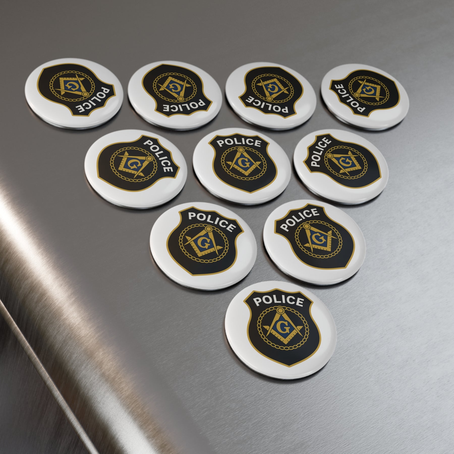 Master Mason Blue Lodge Magnet - Decorative Refrigerator - Bricks Masons