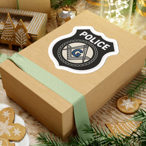 Master Mason Blue Lodge Sticker Decal - Kiss-Cut Police Badge - Bricks Masons