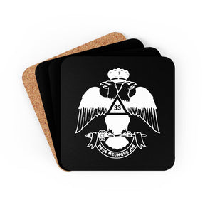 33rd Degree Scottish Rite Coaster - Wings Down Pieces Set