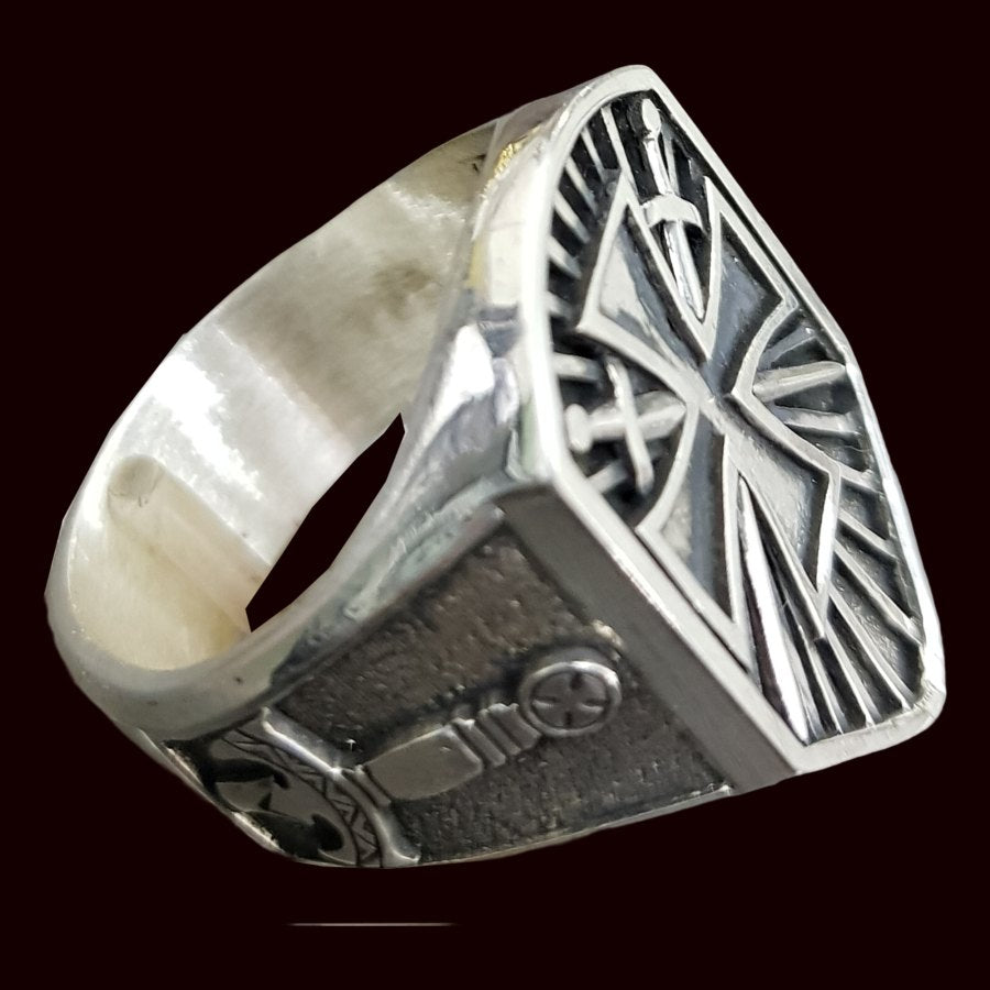 Templar Cross Ring Silver 2.5 x 1.7 cm 14 g Art 772 - Bricks Masons