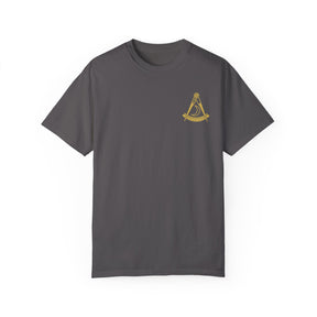 District Deputy Grand Master Blue Lodge T-Shirt - Garment-Dyed Tee - Bricks Masons
