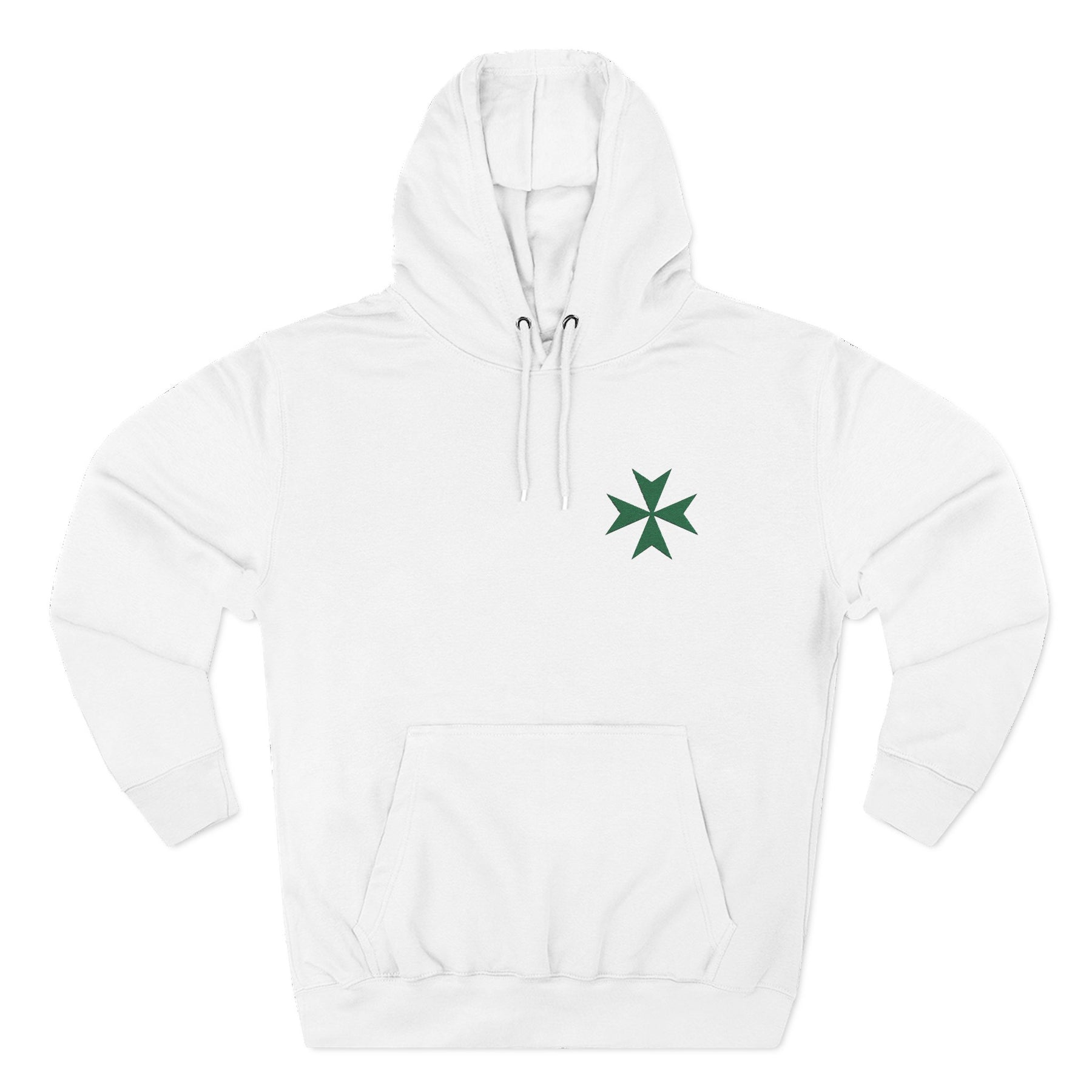 Order of Saint Lazarus Hoodie - Front Embroidered Detail - Bricks Masons