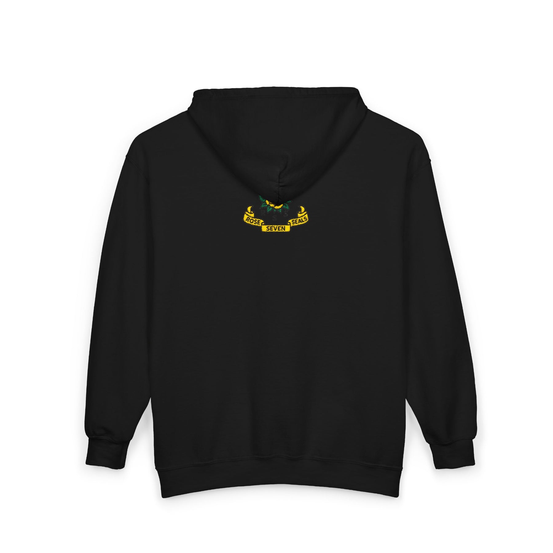 Rose of Seven Seals Hoodie - Zip Up Jacket Chest and Back Embroidery - Bricks Masons