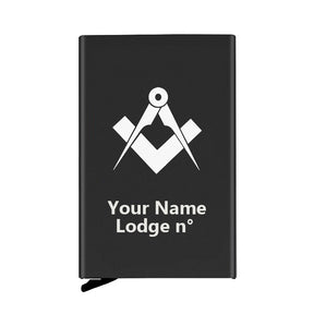 Master Mason Blue Lodge Credit Card Holder - Various Colors - Bricks Masons