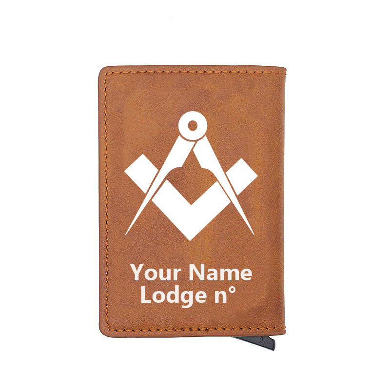 Master Mason Blue Lodge Wallet - Various Colors - Bricks Masons