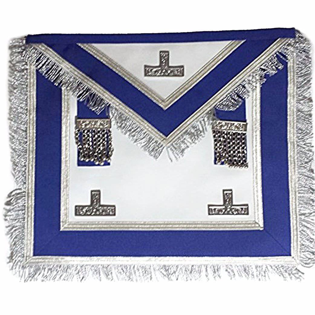 Worshipful Master Past Master Blue Lodge Canada Regulation Apron - Royal Blue