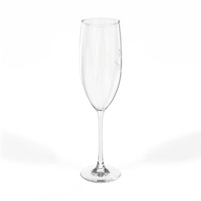 Master Mason Blue Lodge Champagne Flute - Square & Compass G with Personalization - Bricks Masons