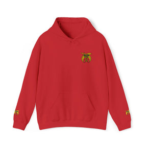 Daughters of Sphinx Hoodie - Soft Cotton Poly Blend Embroidered Front Design - Bricks Masons