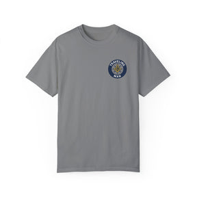 Master Mason Blue Lodge T-Shirt - Traveling Mason Garment-Dyed Tee - Bricks Masons