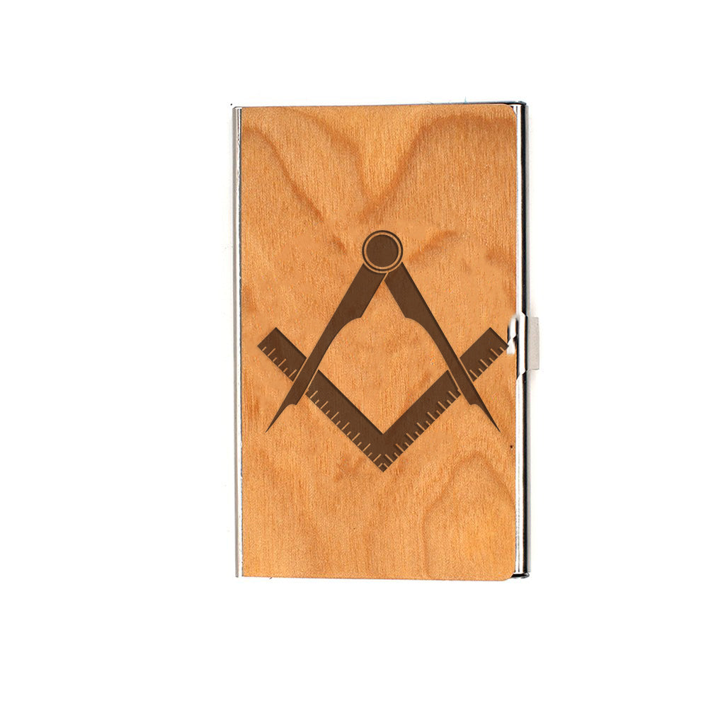 Master Mason Blue Lodge Card Holder - (RFID Protection) - Bricks Masons