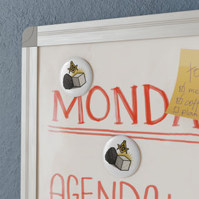 Master Mason Blue Lodge Magnet - Metal Shell With Magnetic Backing. - Bricks Masons