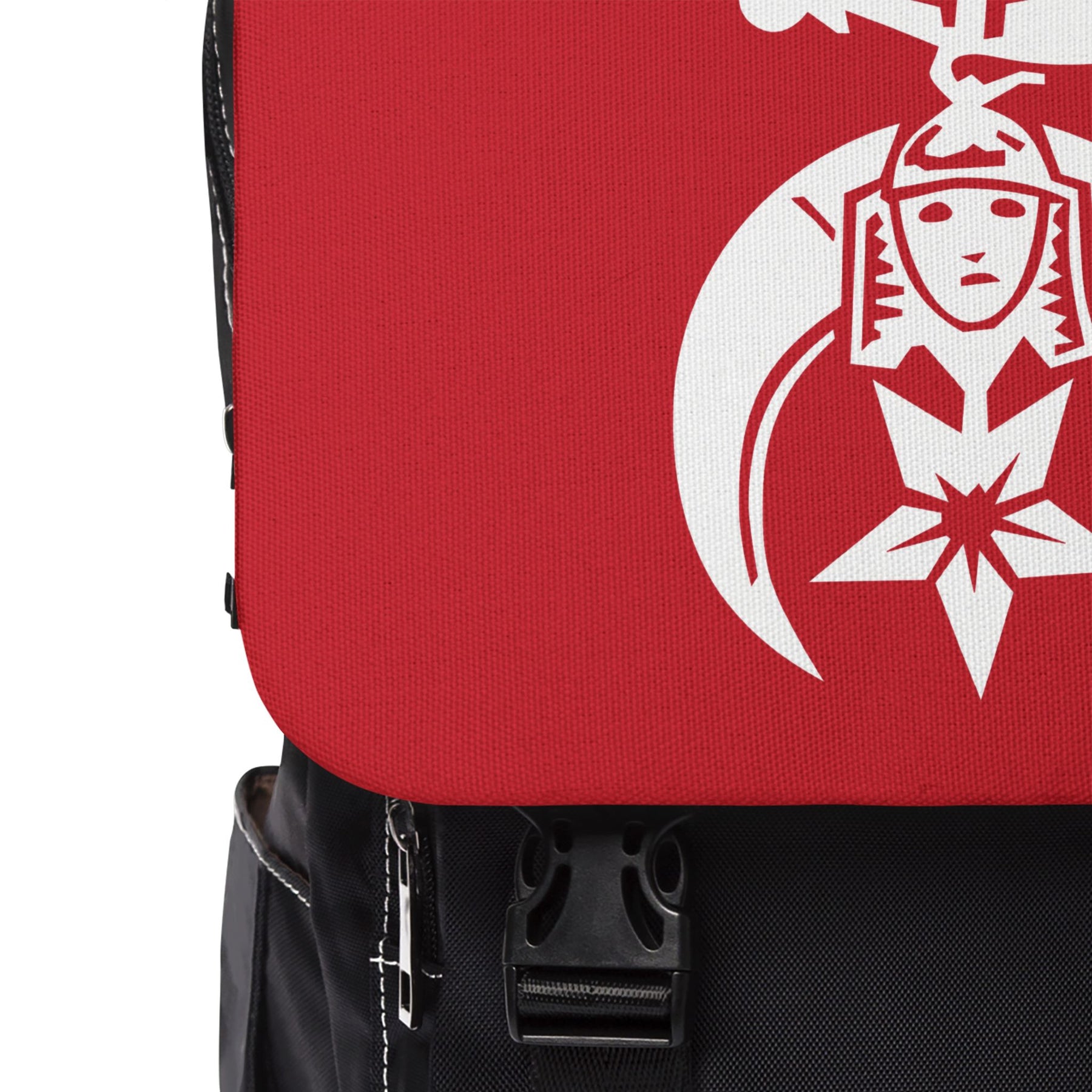 Shriners Backpack - Red Resistant Fabric With Adjustable Straps - Bricks Masons