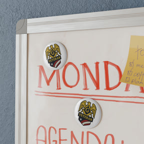 Master Mason Blue Lodge Magnet - Decorative Refrigerator - Bricks Masons