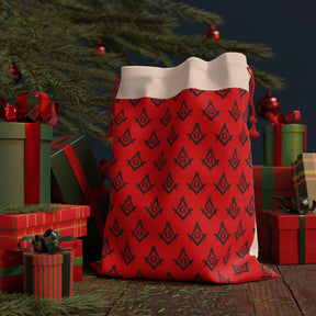 Master Mason Blue Lodge Gift Bag - Square & Compass with G Symbol Design - Bricks Masons