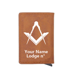 Master Mason Blue Lodge Wallet - Various Colors - Bricks Masons