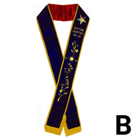 Associate Matron OES Sash - Purple Velvet