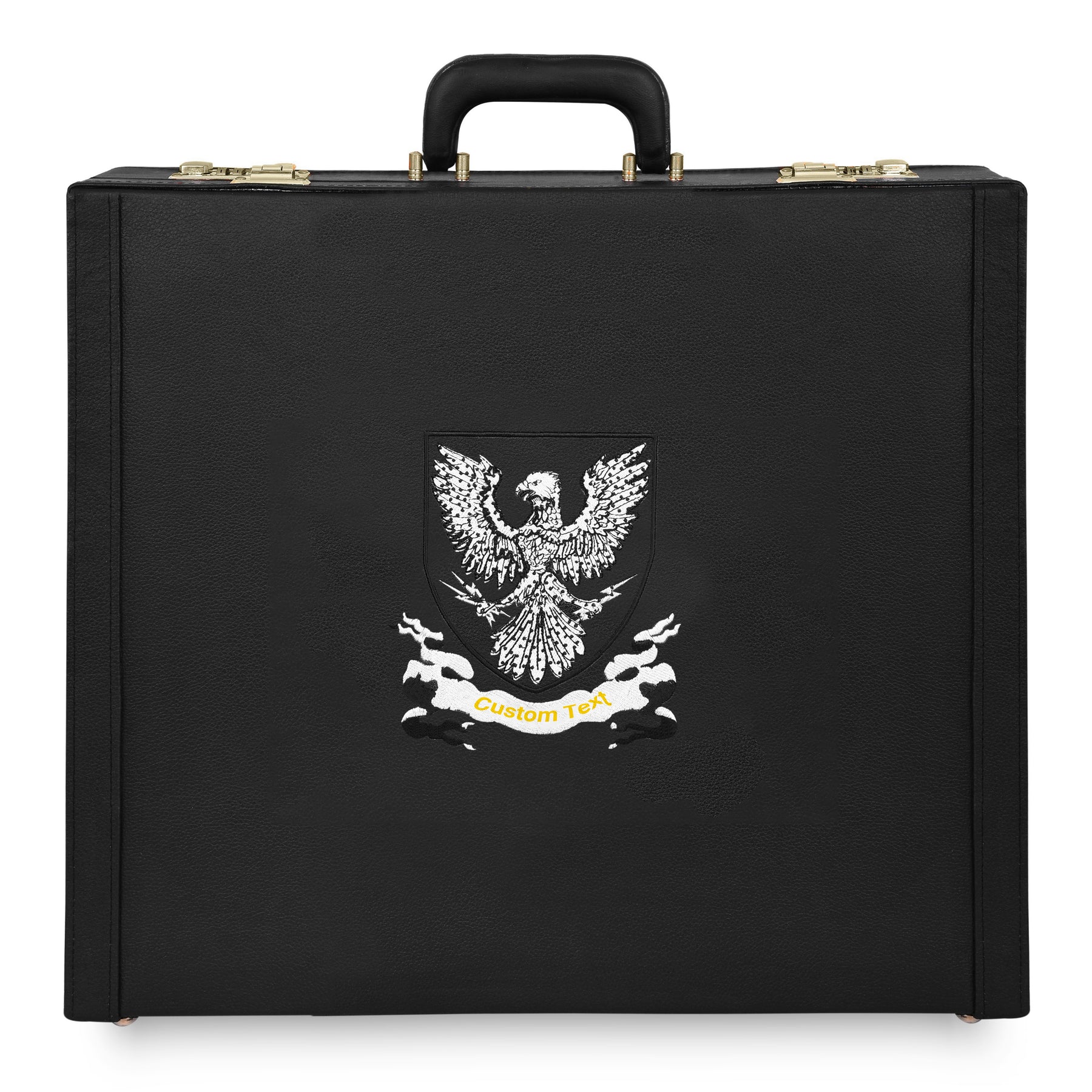 Scottish Rite Apron Case - White Emblem Hand Embroidery Personalization Various Sizes & Materials