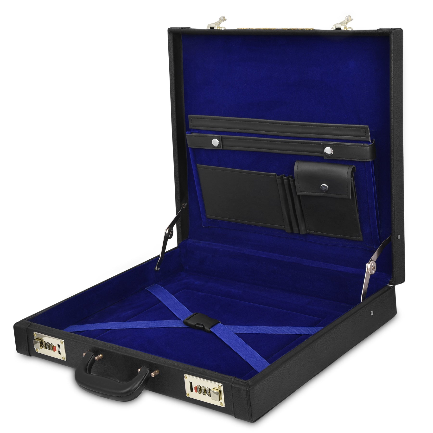 Master Mason Blue Lodge Apron Case - Hand Embroidery Square & Compass G Various Sizes & Materials