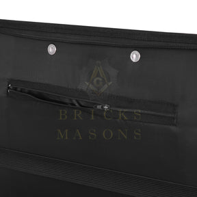 Widows Sons Chain Collar Case - Square & Compass Lightweight Soft Case Half Size - Bricks Masons