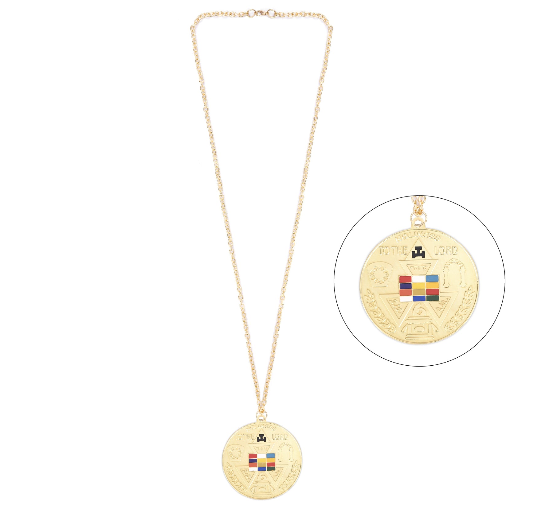 High Priest Royal Arch Chapter Necklace - Gold Plated - Bricks Masons