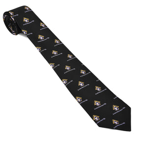 Necktie - Black With Blue - Bricks Masons