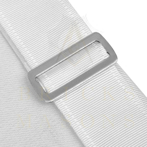 Hand-Painted Apron - Lambskin The Two Pillars of Jachin & Boaz - Bricks Masons