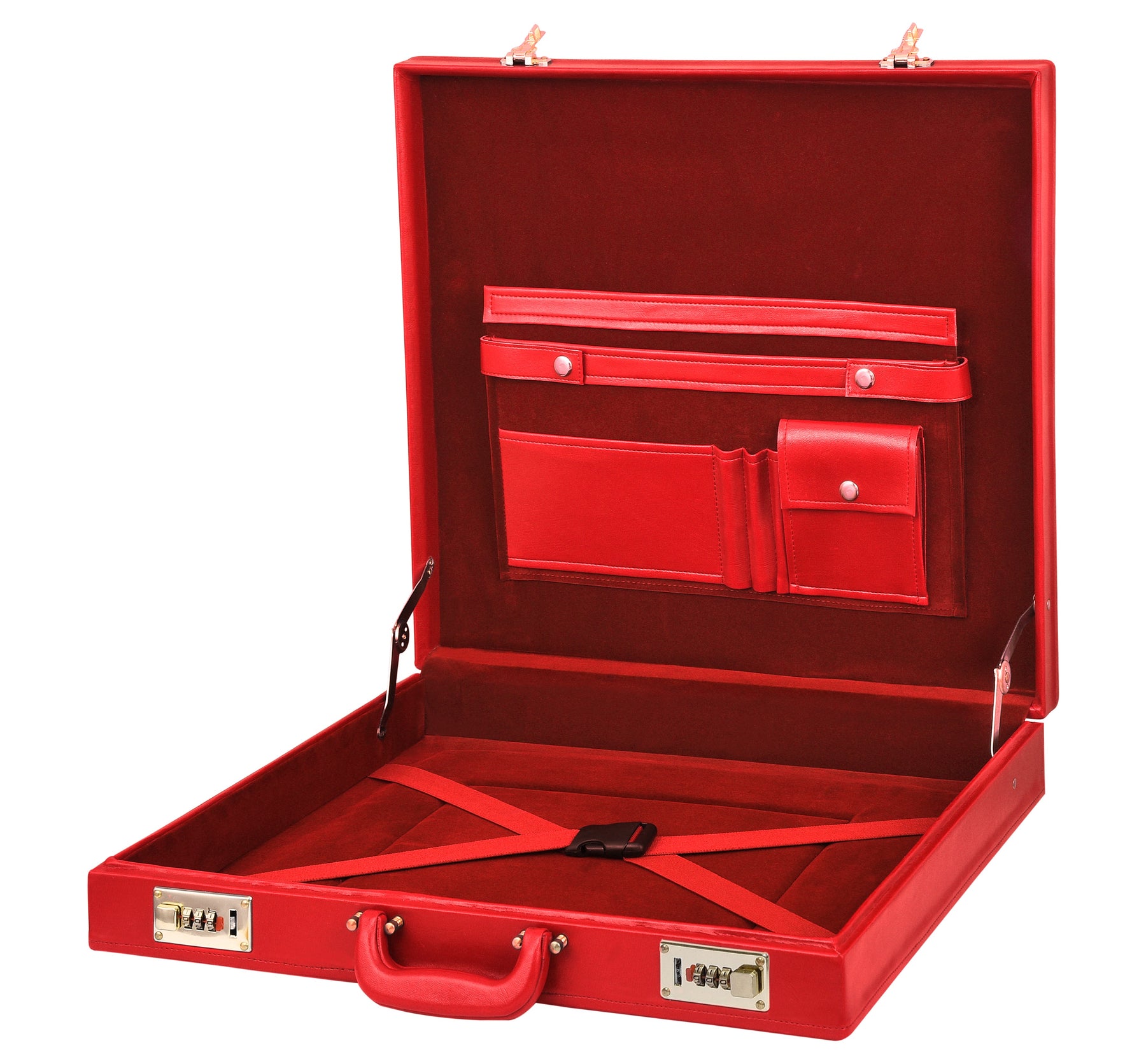 Universal Apron Case - Red Embroidery Personalization With Various Sizes & Materials - Bricks Masons