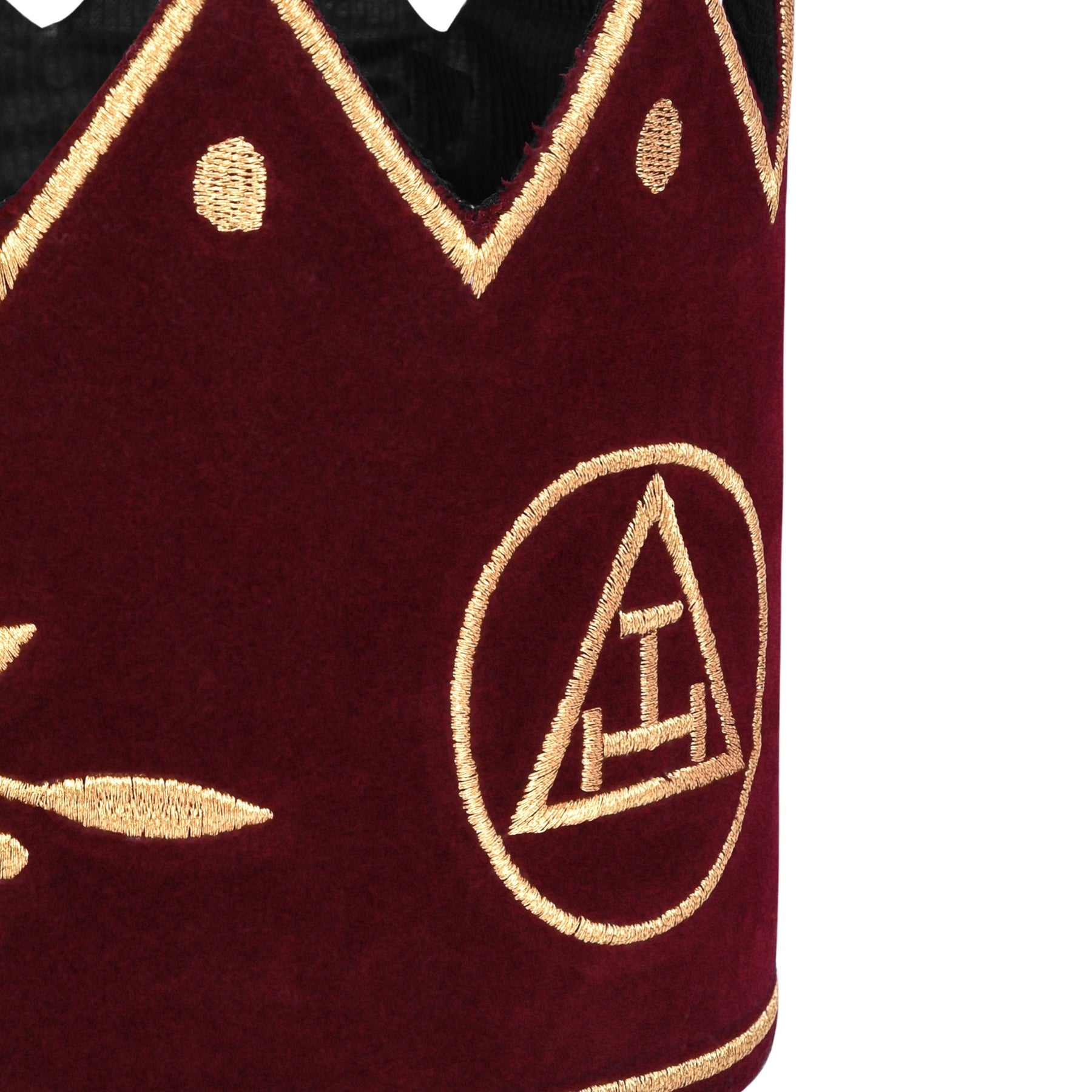 Royal Arch Chapter Crown Cap - Red & Gold - Bricks Masons